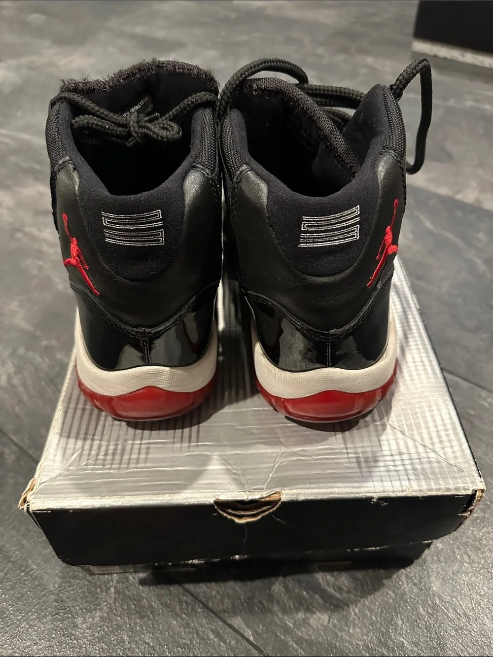 Air Jordan 11 Men’s Black Red Bred 2001